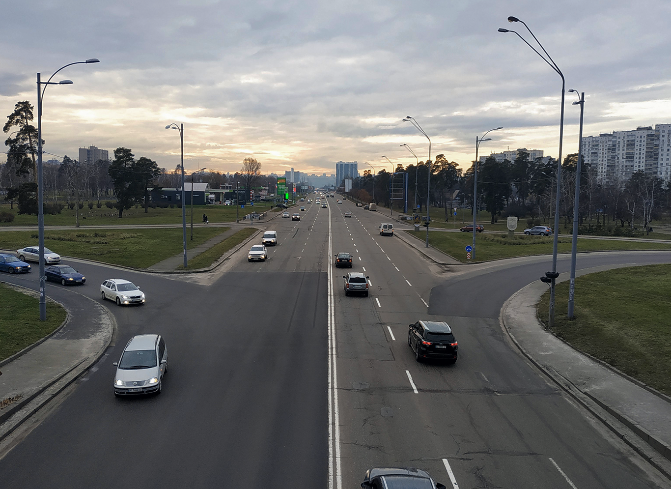 Motorway in Ukraine
